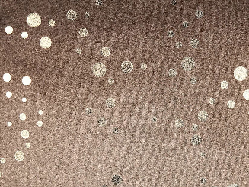 Sada 2 ozdobných polštářů 45 x 45 cm Popí (hnědá)