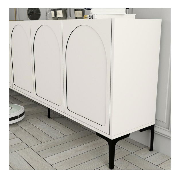 Skříňka Bipemu 2 (krémová + černá)