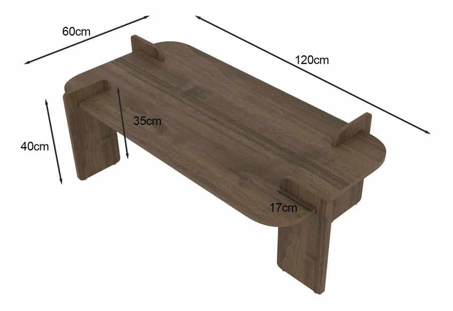 Konferenční stolek Love (ořech)
