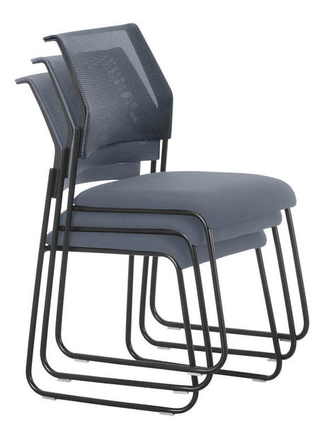 Konferenční židle Bardo (šedá + černá)