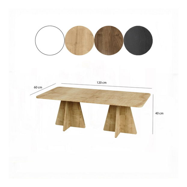 Set 4ks. konferenčních stolků Kabivo 2 (dub safírový)