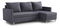 Rohová sedací souprava Ronaldo (P) (tmavě šedá)
