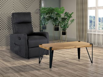 Konferenční stolek Arthus-260-OAK (dub + černá)