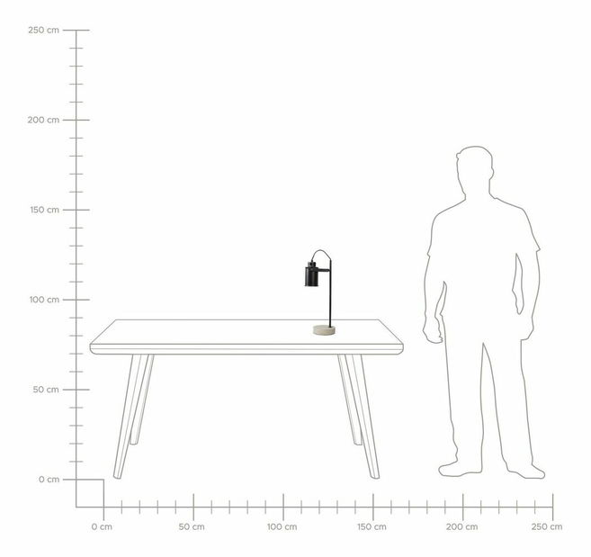 Stolní lampa Marioka (černá)