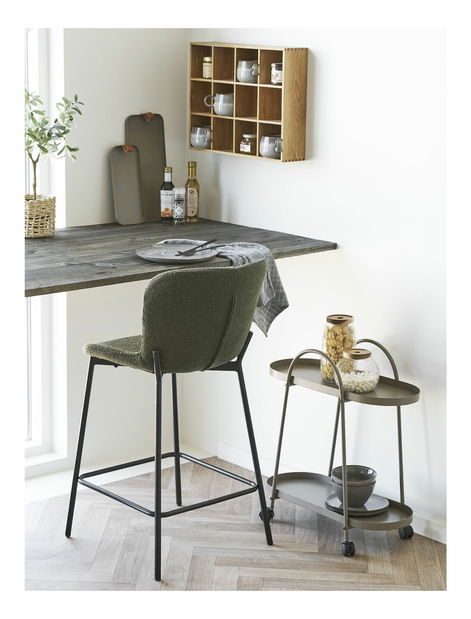 Barová židle Maravina 2 (tmavě zelená)