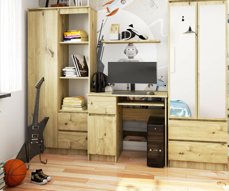 PC stolek Bhaskar (dub artisan) (L)