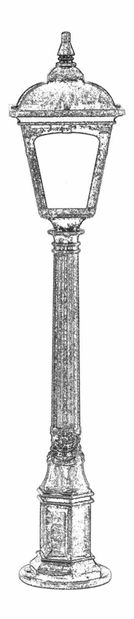 Venkovní podlahové svítidlo Bryce (hnědá)