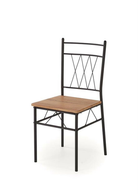 Jídelní set Feeny (přírodní dub + černá)