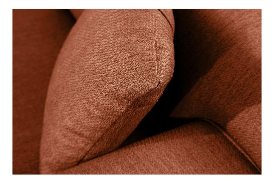 Pohovka dvousedačka Petrafonzo (oranžová + černá)