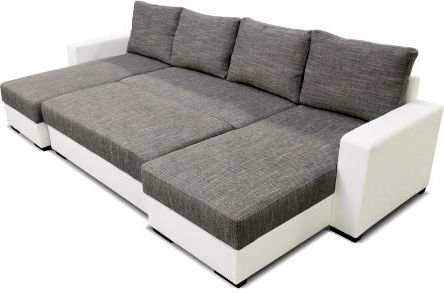 Rohová sedací souprava U Samanta L+2+L+T (P) (s taburetem)