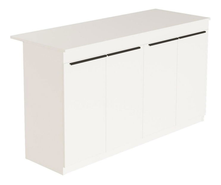 Barový stůl Orlandia 1 (pro 2 osoby) (bílá)