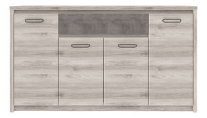 Komoda Jolene 4D1S (kaštan nairobi + onyxová)