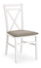 Jídelní židle Delmar bílá (bílá + béžová)