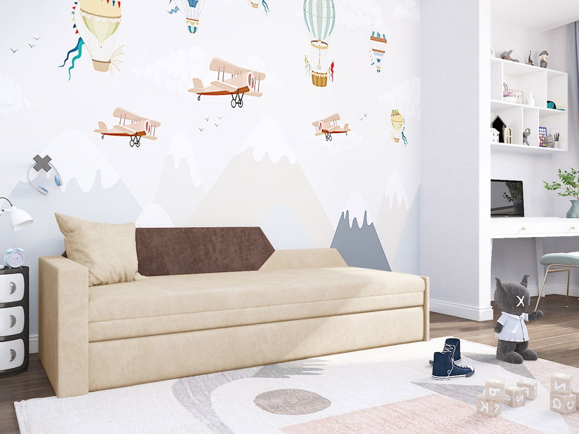 Lenoška Weranna (krémová + hnědá) (L)