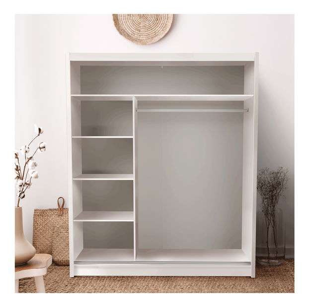 Šatní skříň Layla (bílá)