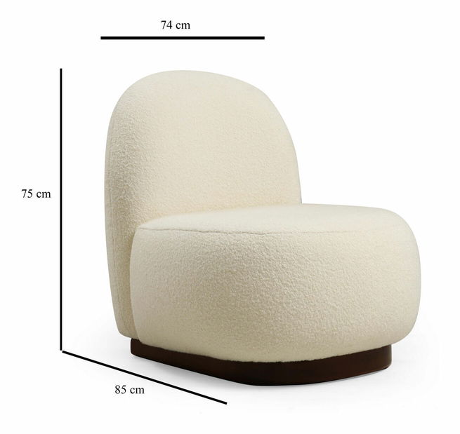 Křeslo Tinci (bílá)