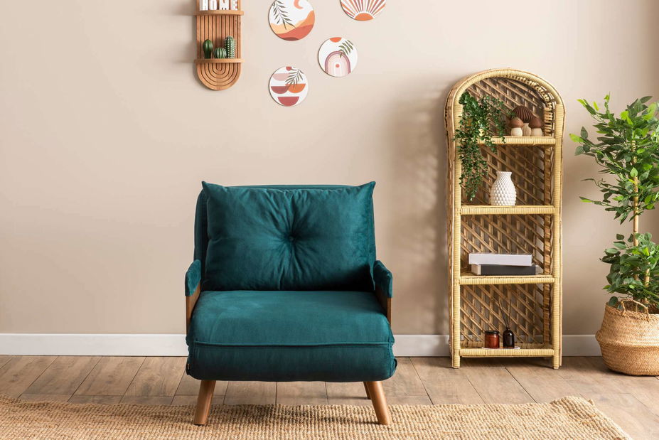 Křeslo Como S (petrolejová)