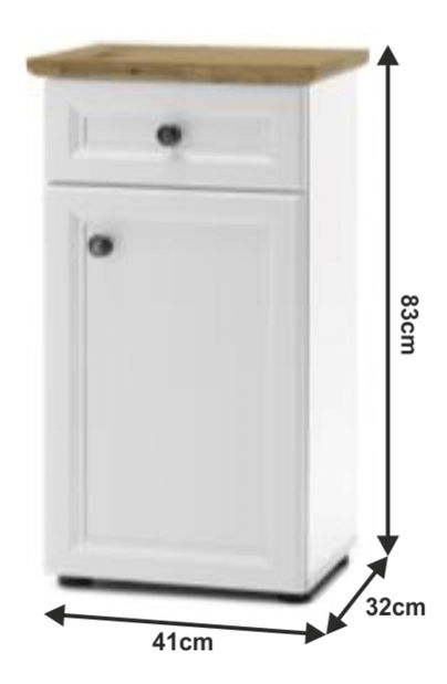 Dolní koupelnová skříňka Taryne (bílá)