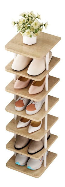 Regál Explotarla (dub světlý + bílá)