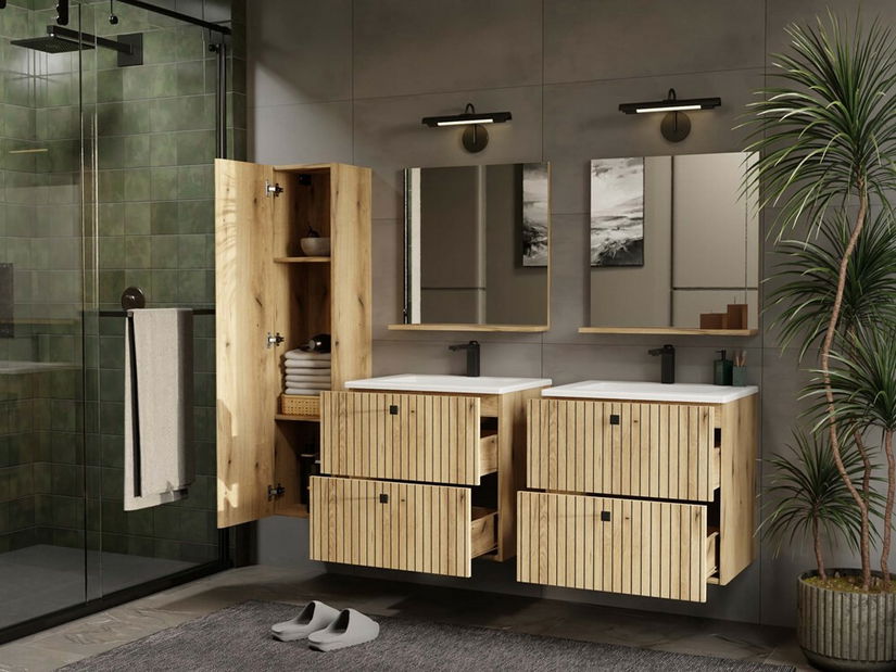 Závěsná koupelnová skříňka Terca 1 (dub evoke)