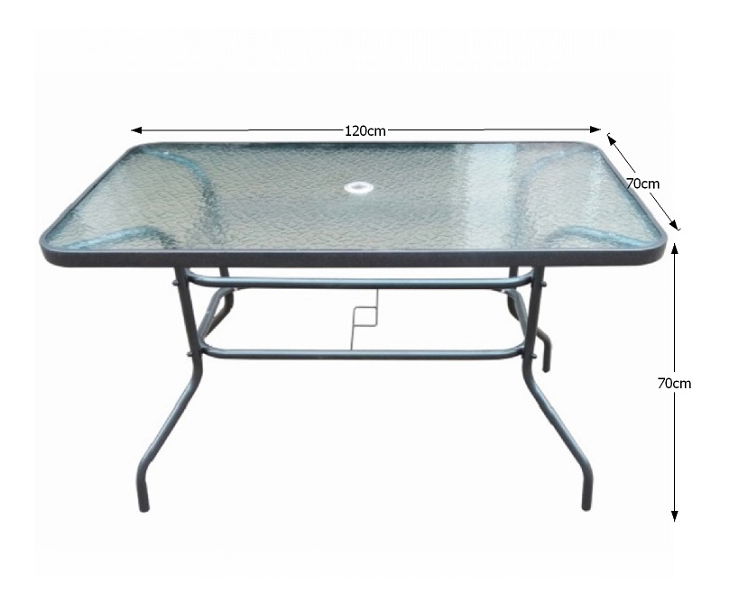 Zahradní stůl Demat (černá)