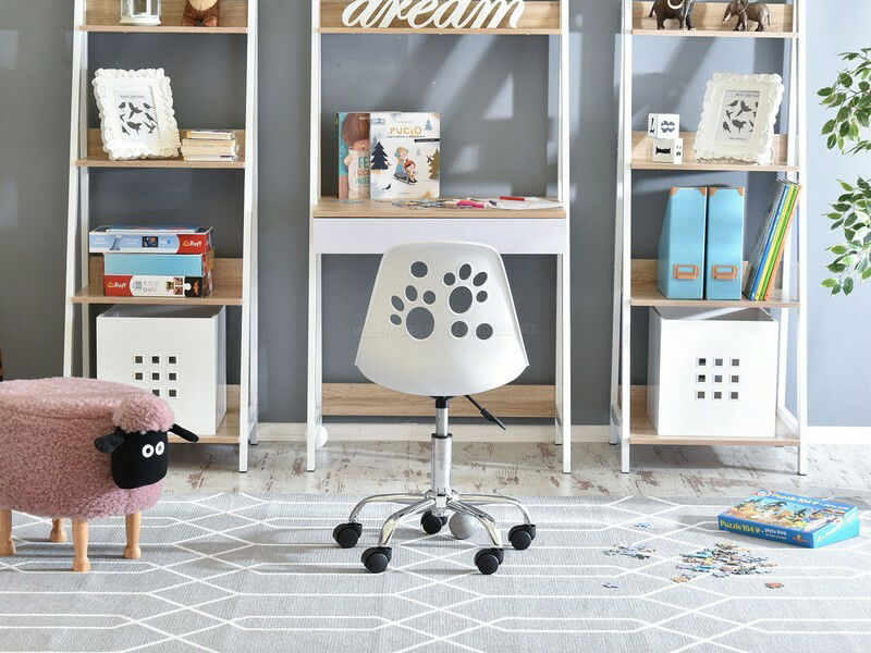 Dětská židle Footy (růžová + chromová)