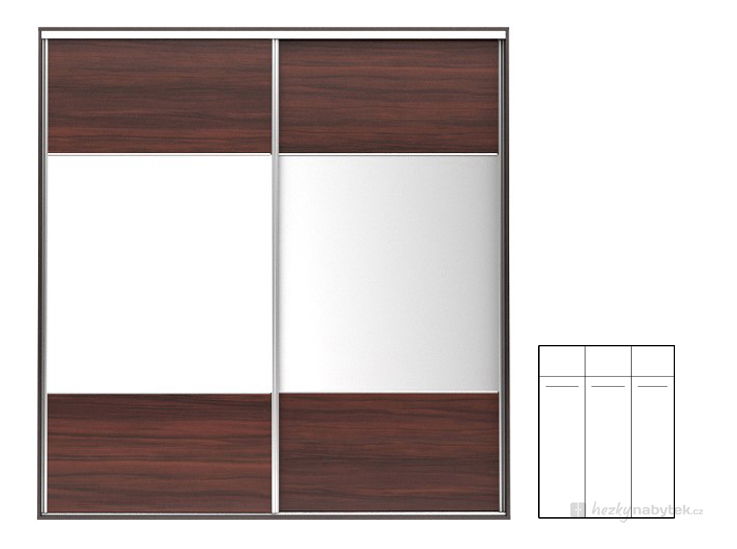 Šatní skříň BRW F19 SZF2M/230