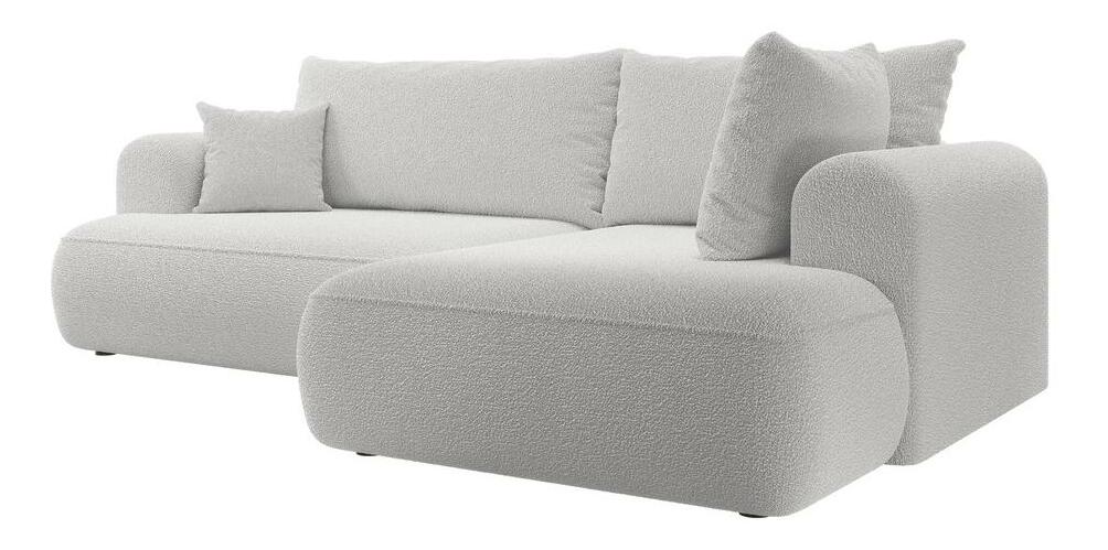 Rohová sedací souprava Olivo II (P) (světle šedá + černá)