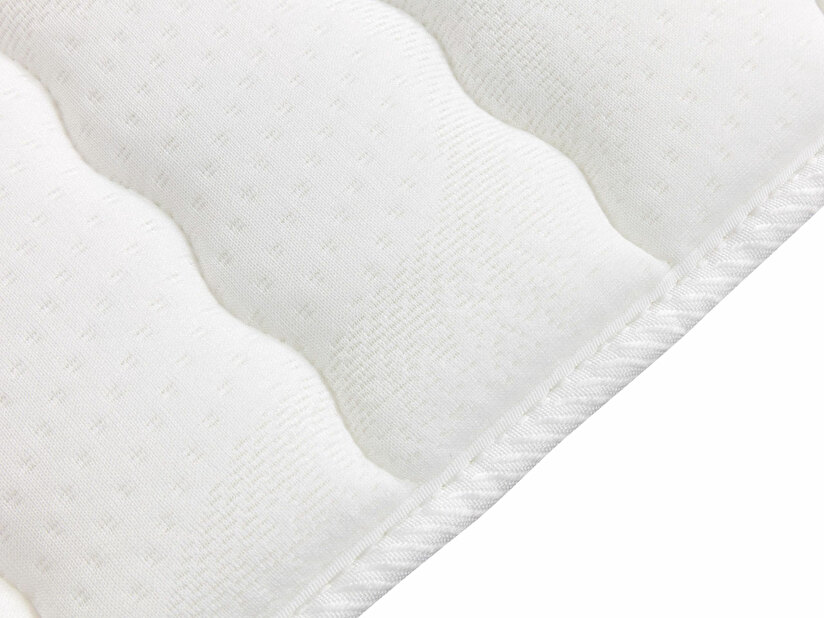 Boxspring postel Kennedy (160x200) (ekokůže Soft 017 (bílá))