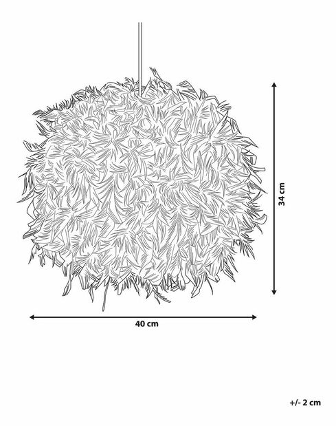 Závěsná lampa Drove (bílá)