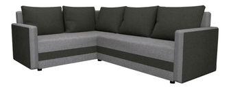 Rohová sedačka DONA (černá + šedá)