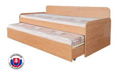 Rozkládací postel 90 cm Nika Plus 2 (s molitanovými matracemi)