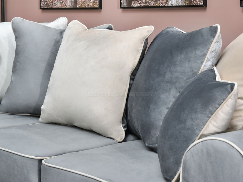 Pohovka trojsedačka Taskent (šedá + černá)