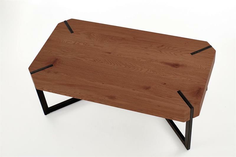 Konferenční stolek Ladolce (ořech + černá)