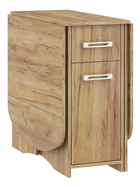 Rozkládací jídelní stůl Elston X (craft zlaty) (pro 4 až 6 osob)