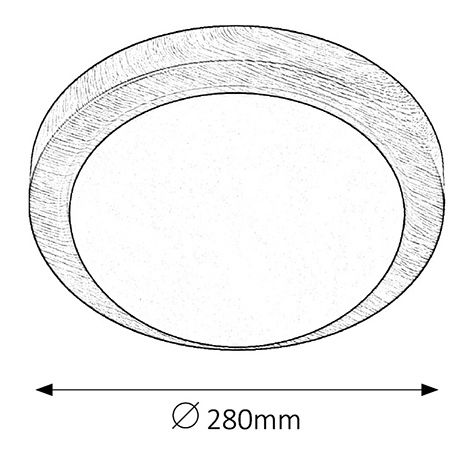 Stropní svítidlo Disky 3563 (bronzová + opálové sklo)