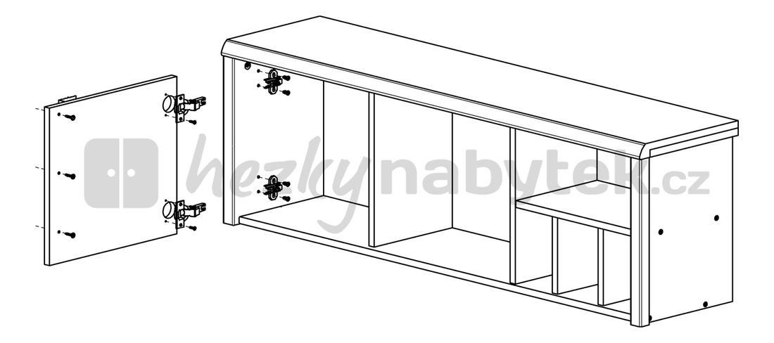 Polička BRW Caps SFW1D/120