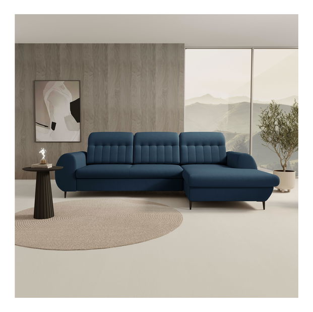 Rohová sedací souprava Bionic (modrá) (P)