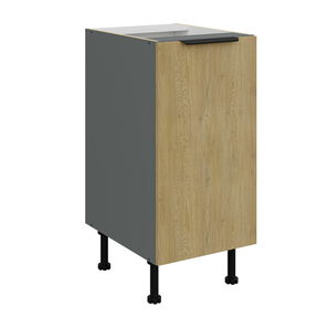 Dolní kuchyňská skříňka Carminia 40 D 1F BB (dub cremona + antracit)