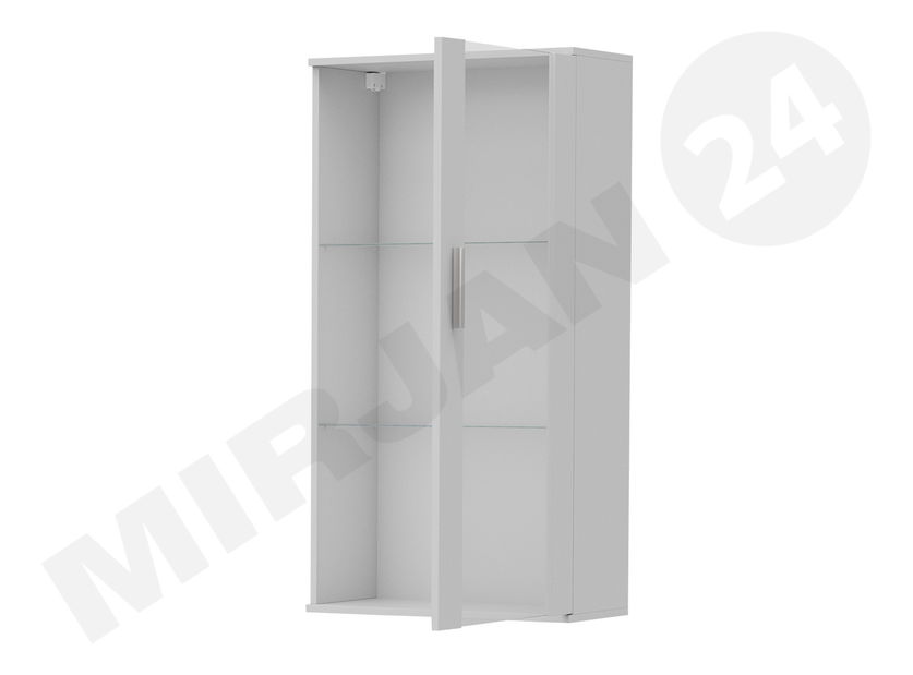 Vitrína Belario B2 (černá + černý lesk) (bez osvětlení) *výprodej