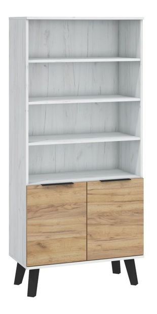 Regál Shela SVN-08 (craft bílý + craft zlatý)