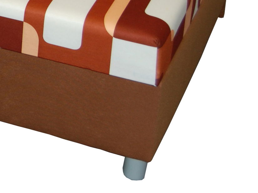 Jednolůžková postel (válenda) 110 cm BRW Elize hnědá (L) (s roštem a matrací)