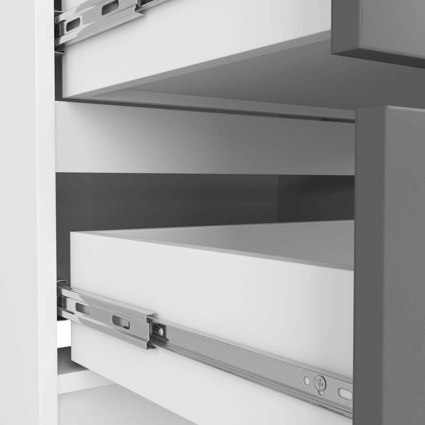 Komoda Kraft 4SZ (bílá + grafit)