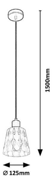 Závěsná lampa Jarina 5332 (černá)