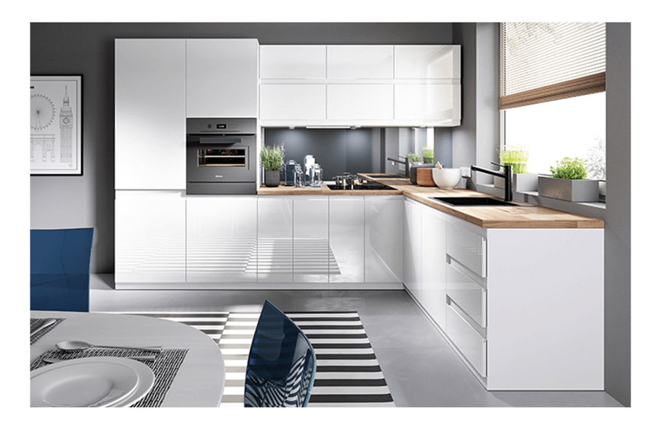 Dolní kuchyňská skříňka D30 Aurellia (bílá + lesk bílý) (P) *bazar