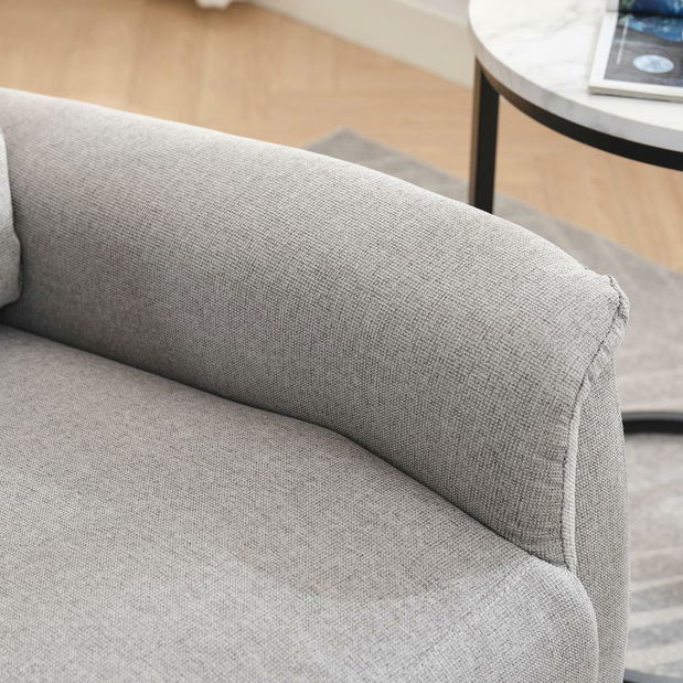 Polohovací křeslo Temor (světle šedá)