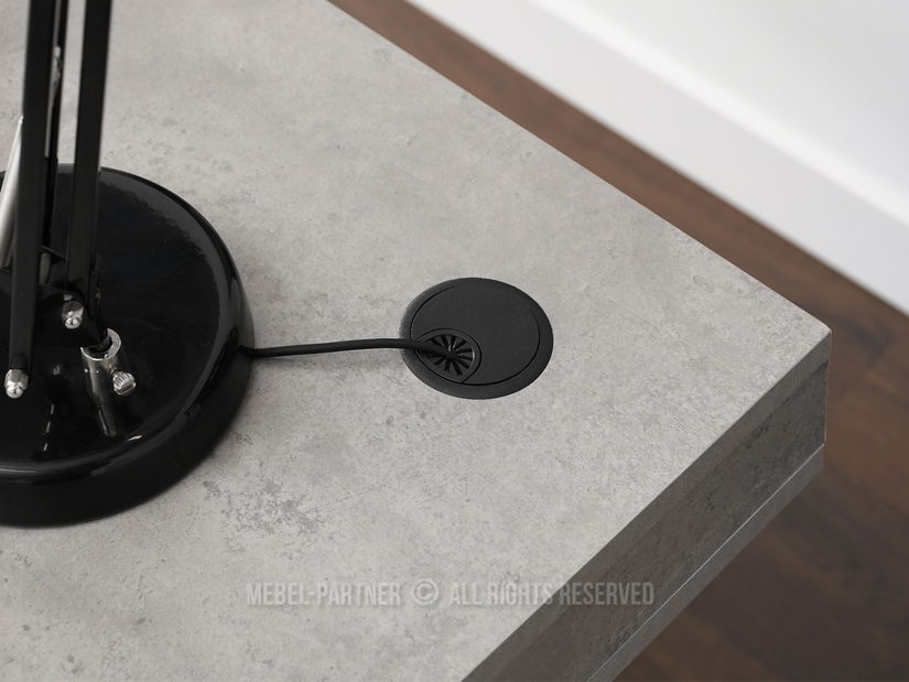 PC stolek Osto 120 (beton + černá)