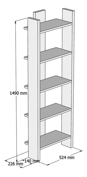 Regál Vira (bílá)