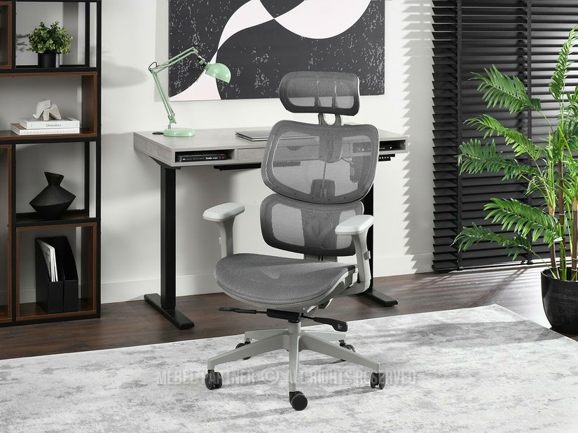 Kancelářské křeslo Huio (šedá)