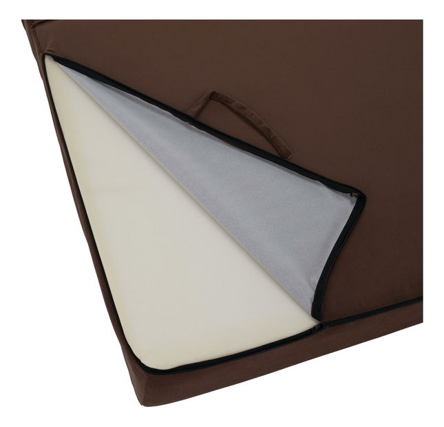 Rozkládací křeslo Viajado (tmavě hnědá)